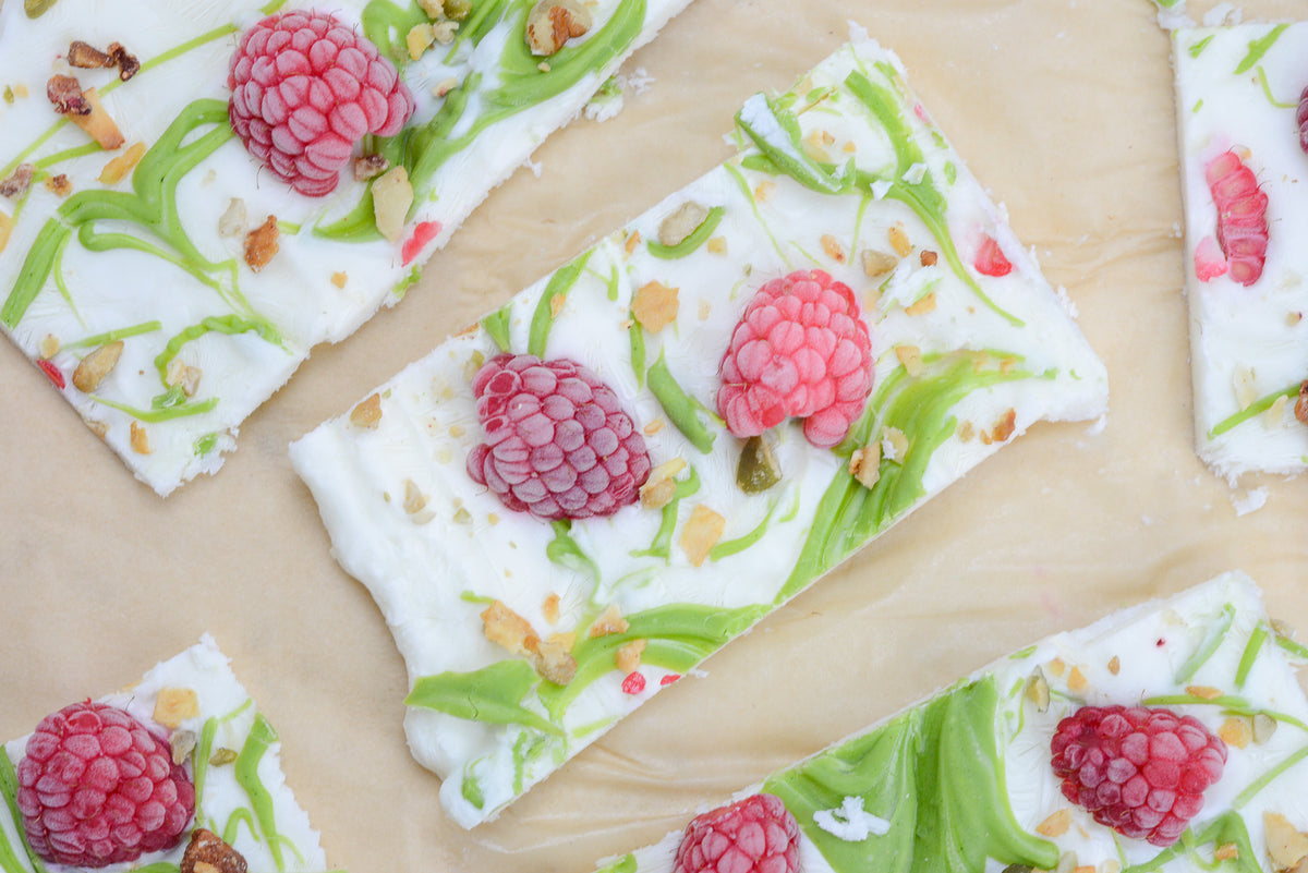 White Chocolate Matcha Yogurt Bark – Nutrail