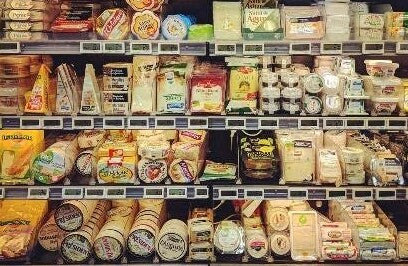 best keto snacks cheese on supermarket shelf