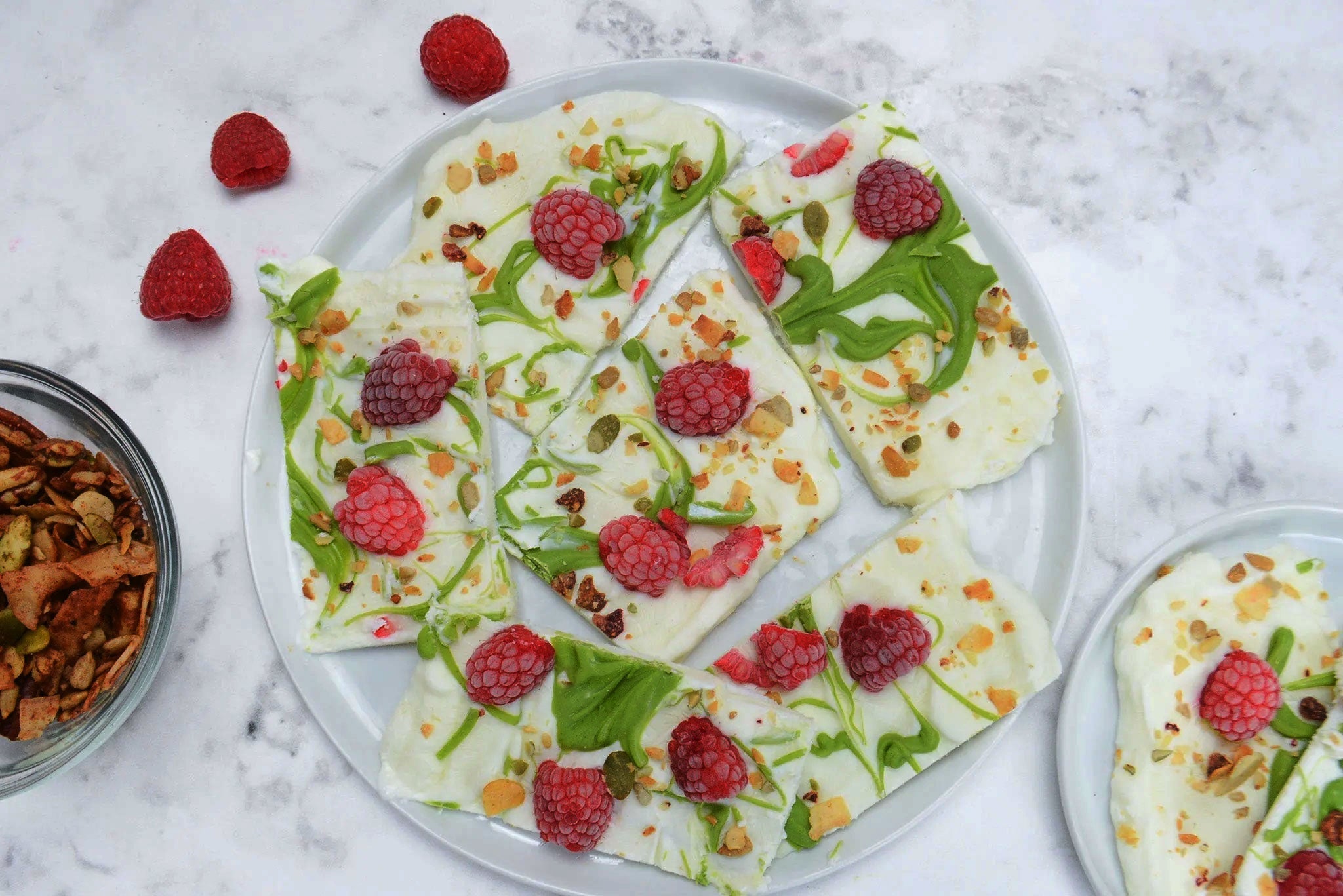 White Chocolate Matcha Yogurt Bark