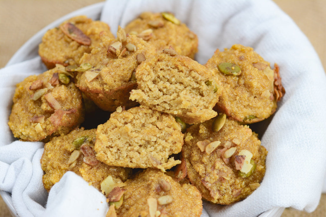 Mini Almond Flour Pumpkin Muffins