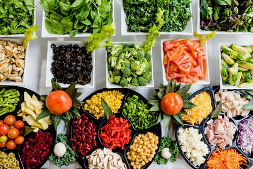 keto salad bar summertime