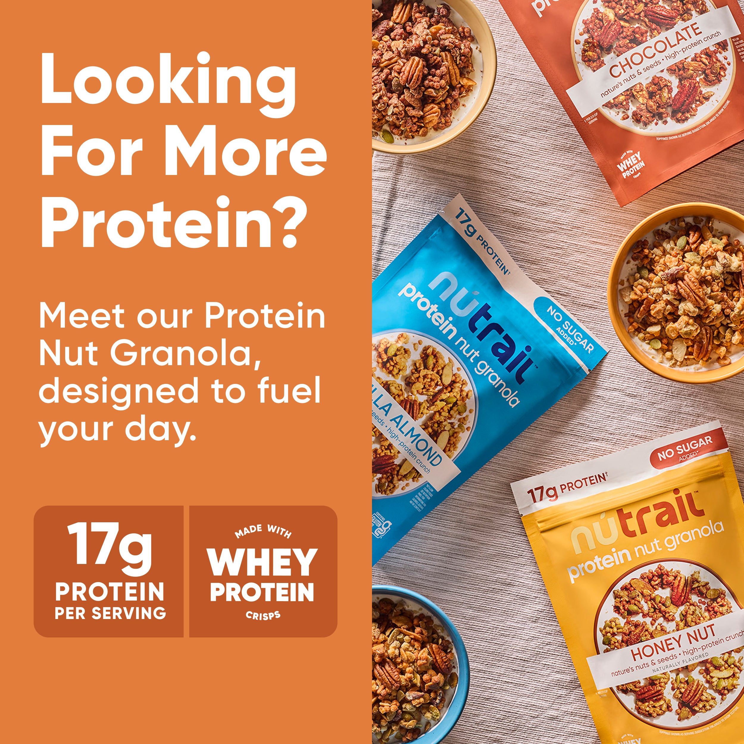 NuTrail Cinnamon Pecan Nut Granola 3-Pack 8oz