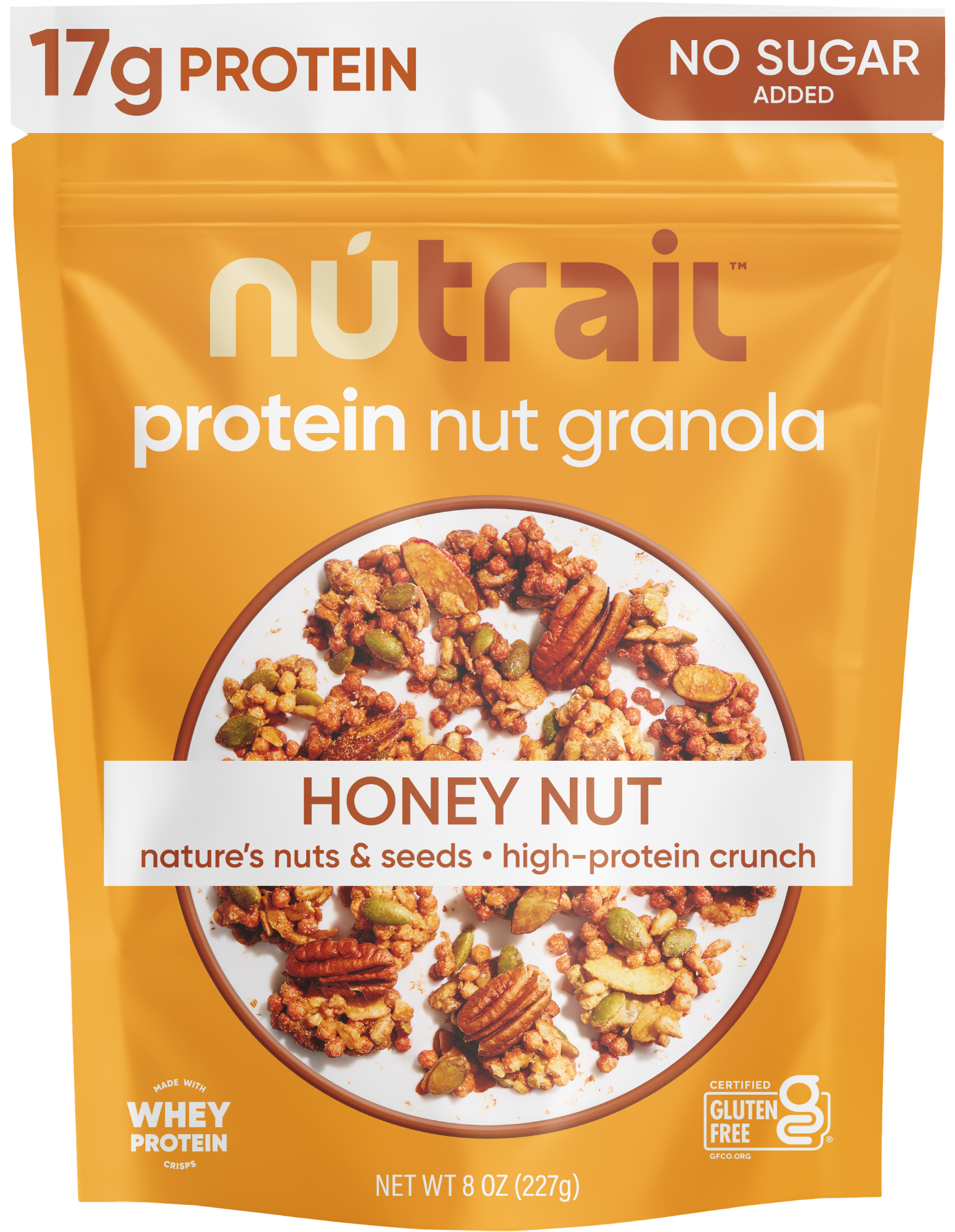 Nutrail Nutrail Honey Nut Protein Granola, 8 oz — product image