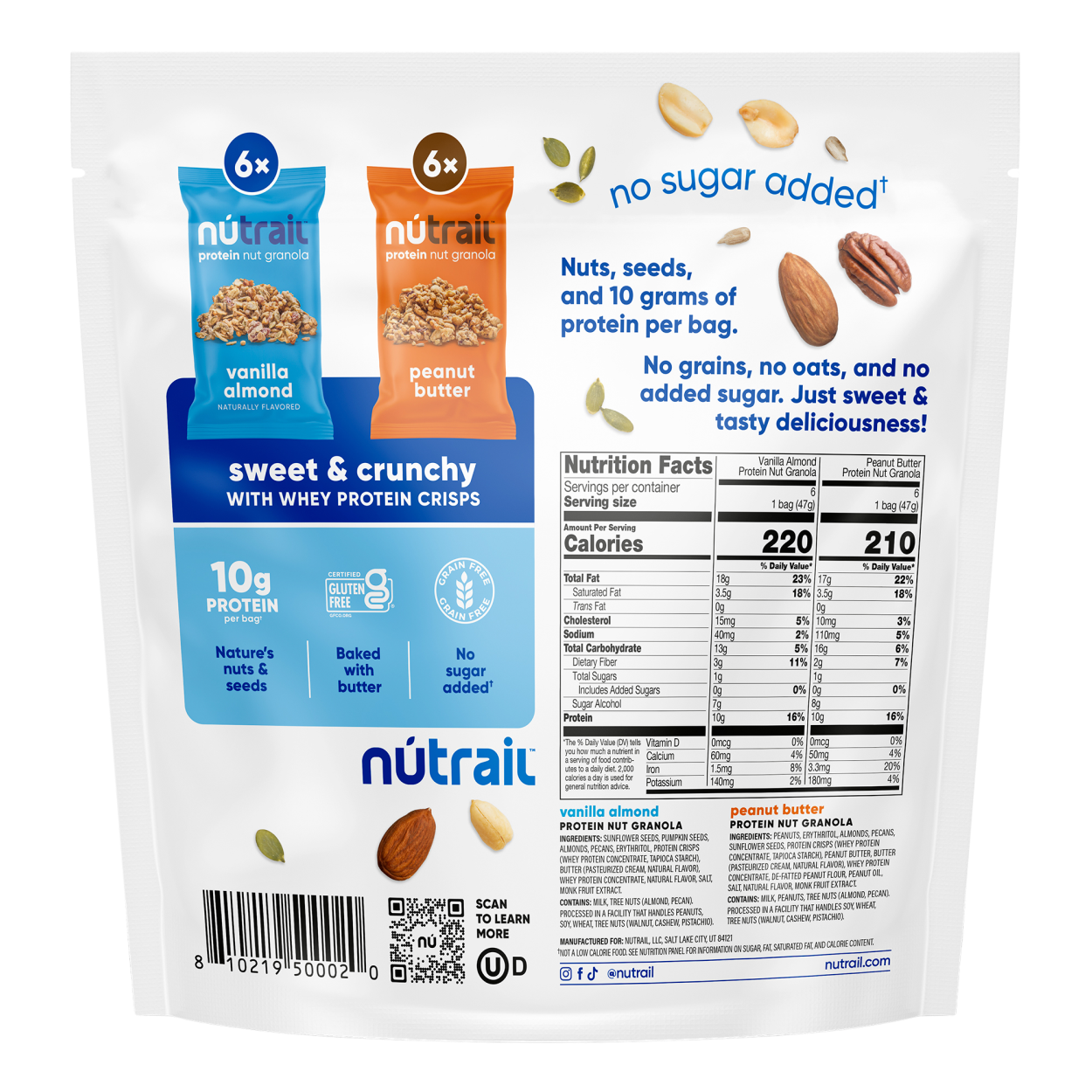 NuTrail Protein Nut Granola Variety Pack