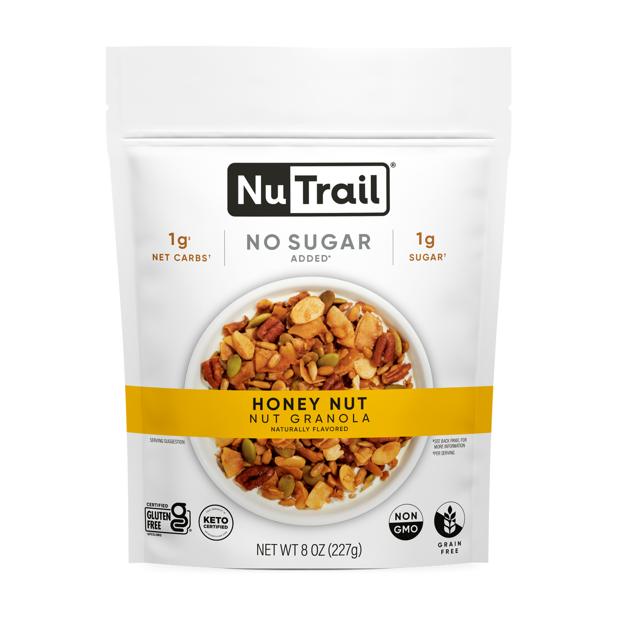 Honey Nut Granola 8 oz NuTrail